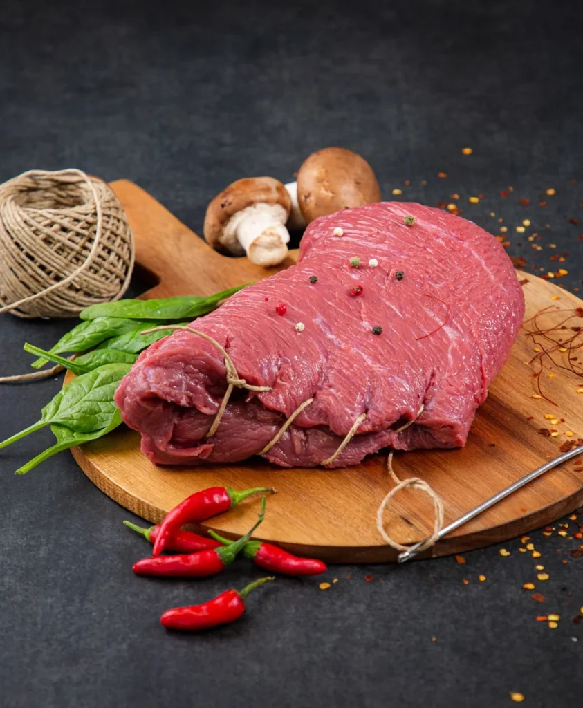 Picanha Ελληνικού Μόσχου Γεμιστή(Baby σπανάκι, Παρμεζάνα, μανιτάρι porto-bello, Σως Porcini) Παραγωγής μας