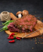 Picanha Ελληνικού Μόσχου Γεμιστή(Baby σπανάκι, Παρμεζάνα, μανιτάρι porto-bello, Σως Porcini) Παραγωγής μας